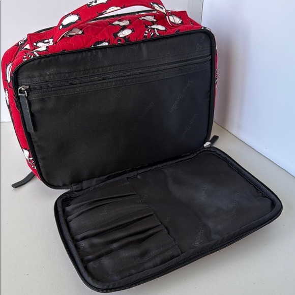 Vera Bradley Playful Penguin Red Cosmetic Case - Picture 10 of 16